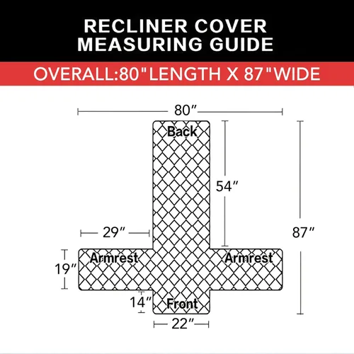 Miniatura 6 de Easy-Going - Funda reversible para silla reclinable, resistente al agua, protector de muebles con correas elásticas, para mascotas y niños