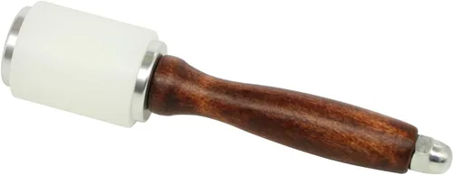 Miniatura 2 de Martillo de tallado de cuero de 8 pulgadas, martillo de nailon con mango de madera, mazo de tallado para manualidades, estampado y costura
