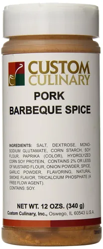 Custom Culinary Especias para barbacoa de cerdo, 12 onzas