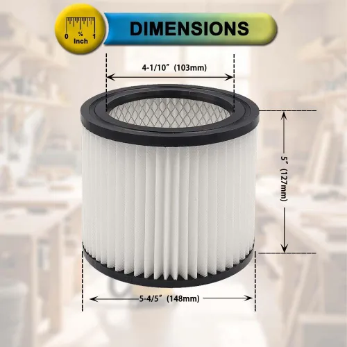 Miniatura 6 de SpaceTent Paquete de 3 filtros de cartucho de repuesto 90398 Shop Vac para la mayoría de aspiradoras húmedas/secas de 1-4 galones y aspiradora