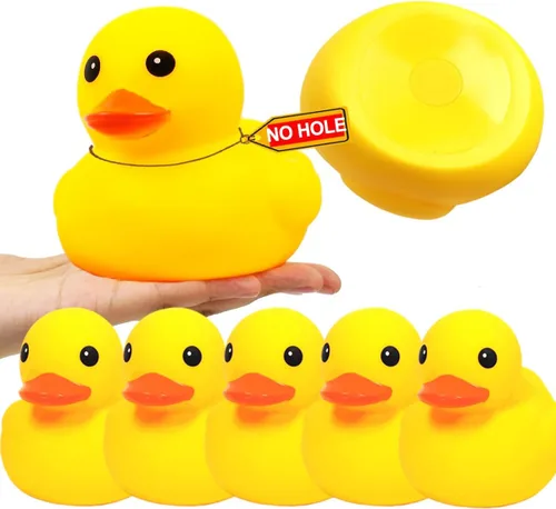 Miniatura 18 de 5 piezas de goma para bañera de Kalafona de 2 pulgadas, impermeable, sin "Bebe", sin agujero, divertido juguete de baño para piscina, sin agujero