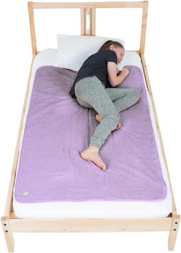 Miniatura 13 de PeapodMats Tapete de cama impermeable para enuresis e incontinencia, almohadilla inferior reutilizable. Colocación segura y transpirable. Lavable.