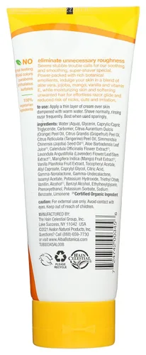 Miniatura 2 de Alba Botanica Crema para rasurar muy emoliente, Mango Vainilla, 8 oz