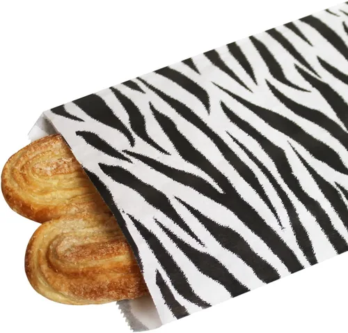 Miniatura 4 de Ikee Design 200 unidades de papel de 4 x 6 pulgadas con estampado liso o bolsas de estraza estampadas para dulces, galletas, mercancía, recuerdos