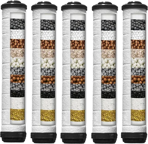 Miniatura 9 de Cabezal de ducha de alta presión con mango, cabezal de ducha con filtro con interruptor de pausa, cabezal de ducha con filtro de ahorro de agua