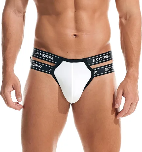 Miniatura 19 de SKYSPER Jock Strap Athletic Supporter para hombres Sexy Jockstrap Ropa interior masculina