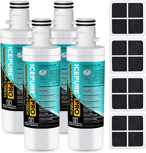 Miniatura 15 de ICEPURE PLUS ADQ747935 Certificado NSF 53&42 Reemplazo para LG LT1000P MDJ64844601, Kenmore Elite 9980, LT1000PC ADQ74793501 LT1000 RWF4700A