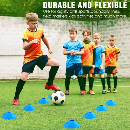 Miniatura 4 de X-UMEUS Agility Ladder Speed Training Equipment Set-20ft Agility Ladder,12 Soccer Cones,4 Hurdles, Jump Rope, Running Parachute Basketball Football
