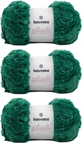 Miniatura 19 de Hilo de Pelo Sintético Super Suave y Grueso, Súper Suave y Esponjoso para Tejer, Crochet y Manualidades, 100 Gramos (3.53 Onzas) 109 Yardas