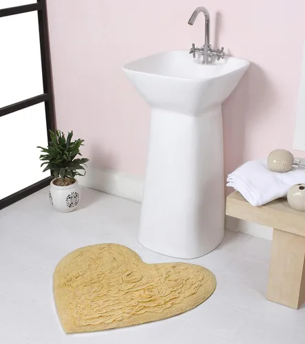 Miniatura 46 de Home Weavers Bell Flower Collection - Tapetes de baño copetudos 100 % algodón, extrasuaves y absorbentes, antideslizantes, lavables a máquina, lino