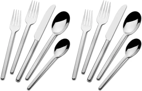 Miniatura 8 de Mikasa Harmony - Juego de cubiertos de 45 piezas, acero inoxidable 18/10 para 8, incluye tenedores, cuchillos, cucharas y juego de utensilios