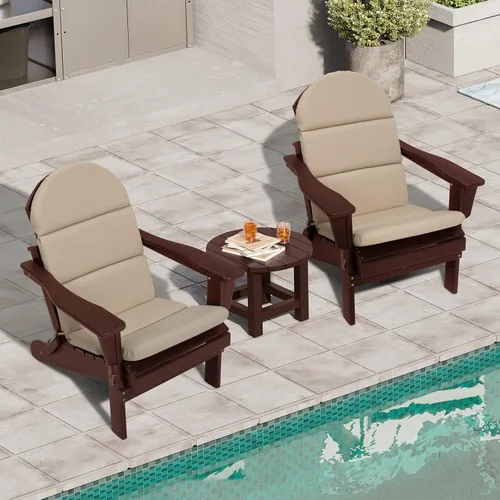 Miniatura 2 de Crestlive - Cojín Adirondack para silla, 50 x 19.6 pulgadas, impermeable, resistente a la decoloración, cojín para silla mecedora de respaldo alto