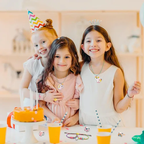 Miniatura 7 de Joyería para niñas de BeAndge, juguetes para niñas de 4-6, 4-5 años, conjunto de joyería para niños pequeños para disfrazarse y vestirse de 6-8