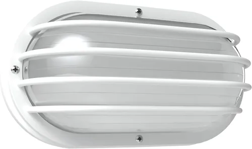 KASTLITE Lámpara LED para exteriores, 9.5 W Energy Star 5000 K, montaje en pared ovalado, iluminación náutica, policarbonato a prueba de óxido para