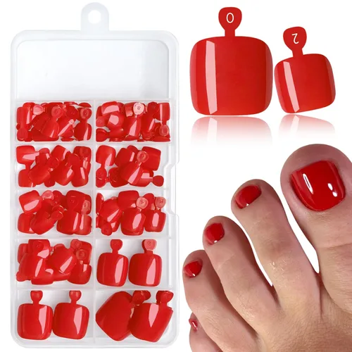 Miniatura 8 de AddFavor 120 uñas postizas a presión moradas para mujeres, uñas postizas cuadradas de cobertura completa, puntas de uñas falsas, uñas postizas