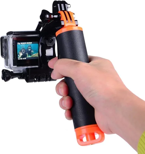Suptig Kit de disparador de disparador de pistola impermeable con agarre flotante para GoPro Hero 8 Hero 7 Hero 6 Black GoPro Hero 5 Hero 4 Hero 3+