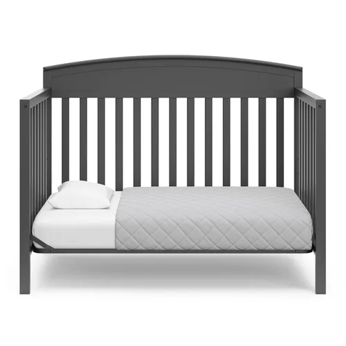 Miniatura 11 de Graco Benton 5 en 1 Cuna Convertible (Gris) – Certificado GREENGUARD Gold, se convierte de cuna para bebé a cama infantil, diván y cama