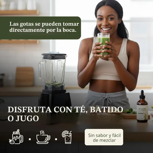 Miniatura 8 de Sandhu's Gotas de gordolobo para pulmones Suplemento de extracto de hoja de gordolobo para apoyo a la salud inmunológica, pulmonar y respiratoria