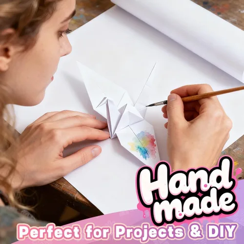Miniatura 4 de PerkHomy - Rollo de papel kraft de 15 x 450 pulgadas, rollo de papel de caballete blanco para niños, envoltura de regalos en movimiento, tablón