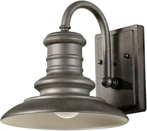Miniatura 5 de Feiss OL9004TRD Redding Station - Farol de pared para iluminación de patio al aire libre, níquel satinado, 1 luz