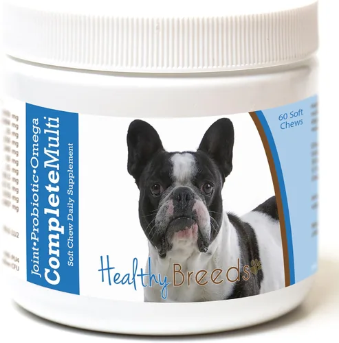 Miniatura 281 de Healthy Breeds Pug todo en uno multivitamínico suave masticable 60