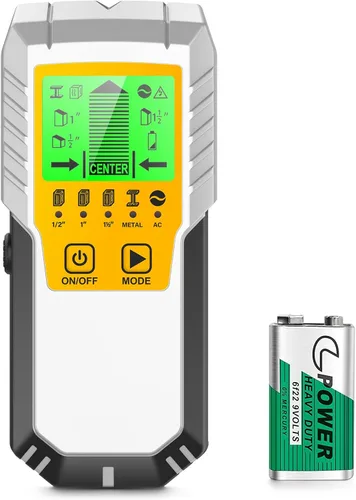 Miniatura 10 de Detector de pernos Sensor de pared Escáner de pared - Detector de pernos 5 en 1 con sensor electrónico, escáner de pared con pantalla LCD