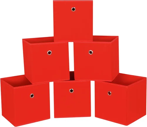 Miniatura 23 de Cubos de Almacenamiento Plegables Negros Contenedores, Cubos de Almacenamiento de Tela de 11 Pulgadas, Cajas de Almacenamiento de Tela, Cubos
