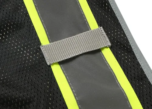 Miniatura 4 de LOHASPRO Chaleco de seguridad de alta visibilidad, chaleco reflectante de malla con bolsillos para hombres y mujeres, estándares ANSI/ISEA Negro 02