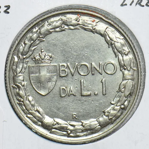 Miniatura 2 de Moneda Coleccionable Italia 1922 Lira 198132