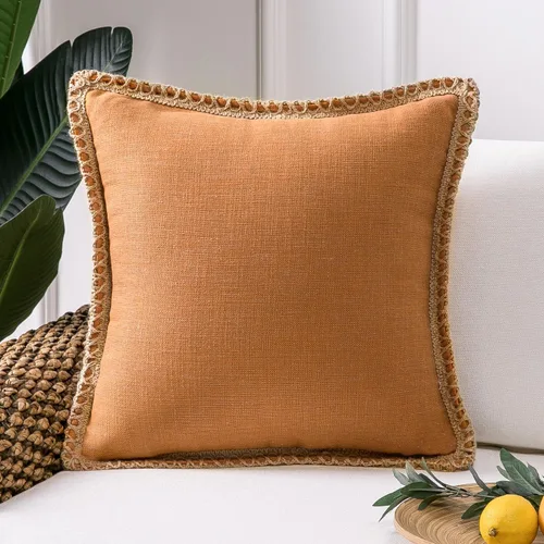 Miniatura 65 de Phantoscope Farmhouse - Fundas de almohada decorativas para exteriores, Poliéster & Mezcla de poliéster, Beige, 18" x 18
