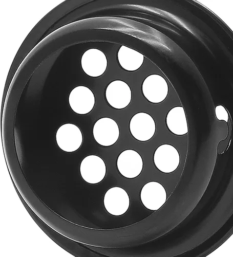 Miniatura 5 de Piutouyar 20 rejillas de ventilación redondas de 0.984 in/1 pulgada, rejillas de ventilación circulares de acero inoxidable para cocina, baño, Negro