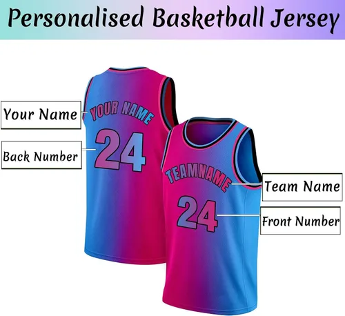 Miniatura 4 de Camiseta de baloncesto personalizada con número de nombre del equipo, camiseta de práctica personalizada para hombres, jóvenes, niños, universidad