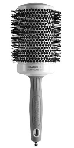 Miniatura 7 de Olivia Garden Ceramic + Ion Round Thermal Hair Brush - Not Electrical - Professional Blowout Brush for Normal to Thick Hair Blanco/Gris