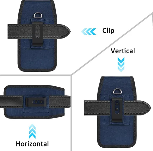Miniatura 5 de Funda para teléfono celular con tarjetero y clip para cinturón para hombres para iPhone 17 Pro Max, Samsung Galaxy S25 S24 S23 S22 S21 S20 Ultra A16