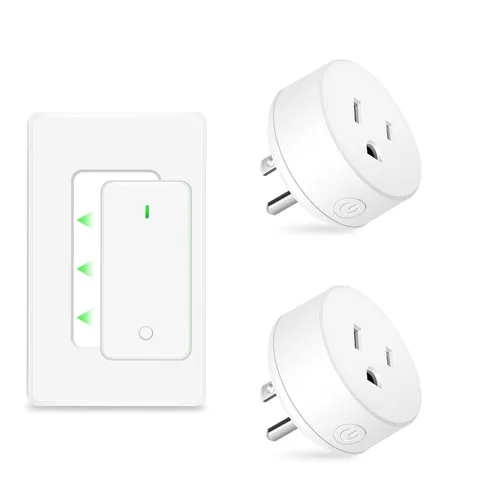 Miniatura 46 de NineLeaf Interruptor de salida remoto inalámbrico, interruptor de lámpara remoto, interruptor decorativo de enchufe de luz de encendido y apagado