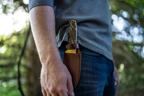 Miniatura 5 de Uncle Henry 185UH Next Gen - Cuchillo de hoja fija SS de alto carbono de 9.1 pulgadas con gancho de tripa de 4.3 pulgadas y mango de estaglón