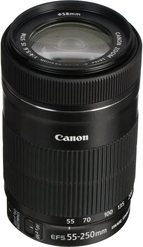 Miniatura 3 de Canon Cámara DSLR EOS Rebel T7 Kit de 2 lentes con lente EF-S 0.709-2.165 in + EF-S 2.165-9.843 in f/4-5.6 es lente STM, negro