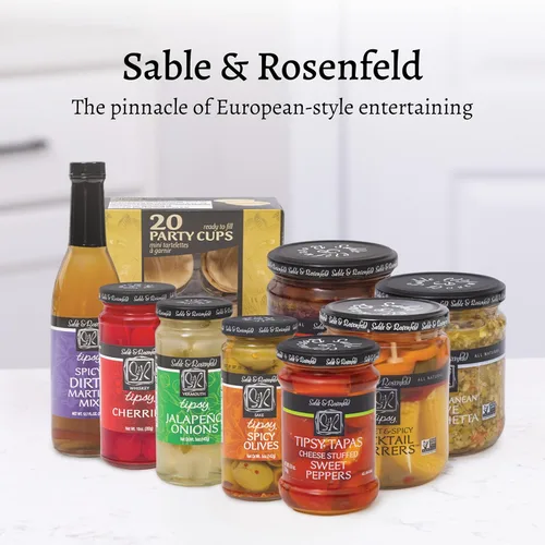 Miniatura 7 de Sable & Rosenfeld Bruschetta de aceitunas - Earth Kosher - Bruschetta de oliva picante - Paquete de 2 (16 onzas cada uno)