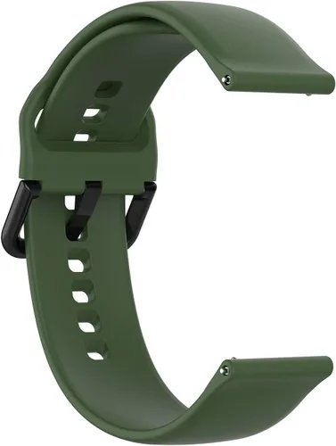 Miniatura 5 de KOMI Compatible con Active 2 Watch 1.732 in 1.575 in/Galaxy Watch 4 Classic 1.811 in 1.654 in, correa de repuesto de silicona suave de 0.787