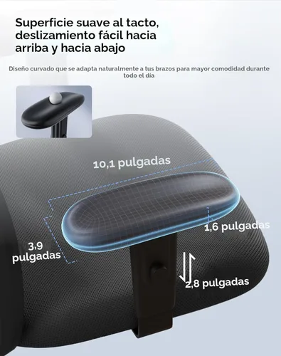 Miniatura 9 de Sihoo - Silla de oficina ergonómica, silla de escritorio con respaldo alto, reposacabezas ajustable con reposabrazos 2D, soporte lumbar y ruedas