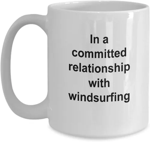 Miniatura 3 de Regalo de windsurfista - En una relación con el windsurf, taza de windsurf, regalo de windsurf