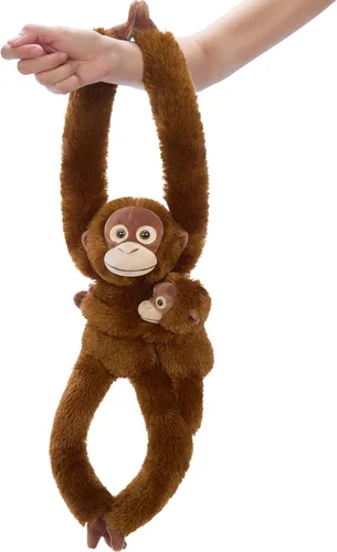 Miniatura 33 de Tezituor Juego de 5 lagartos de peluche realistas con bebés, 26.4 pulgadas, gran peluche de dragón barbudo, juguete de juguete para niños