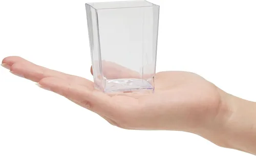 Miniatura 8 de Juvale Mini tazas de postre – 72 piezas de plástico transparente, 3 onzas y 5 onzas – Vasos desechables y reutilizables para postre y aperitivos