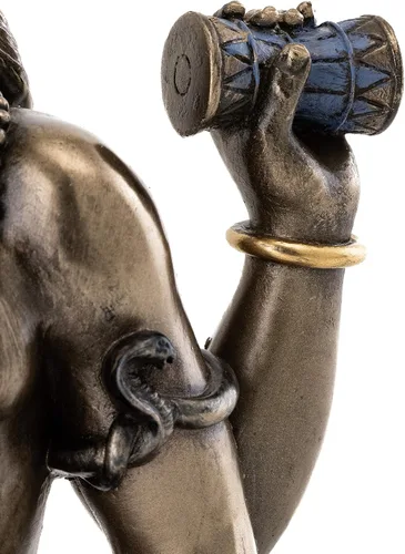 Miniatura 5 de Top Collection Estatua de Shiva en Padmasana Lotus Pose-Hindú Dios de destruir el mal, la ignorancia y la escultura de la muerte, figura