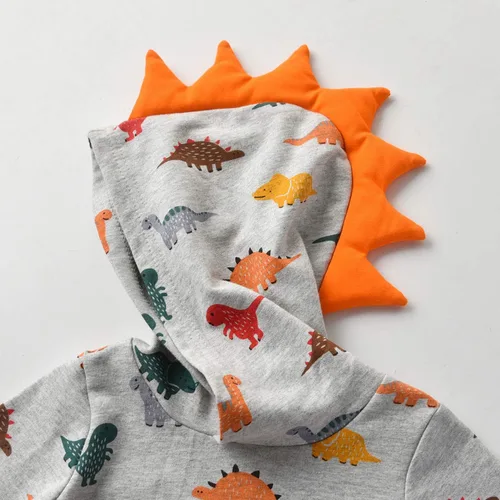 Miniatura 6 de Conjunto de sudadera con capucha y pantalones, de manga larga, con varios diseños, para bebé o niño