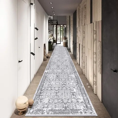 Miniatura 33 de Vaukki - Alfombra de pasillo, suave y peluda, alfombra antideslizante lavable, para lavandería, cocina, granja, baño, entrada y dormitorio