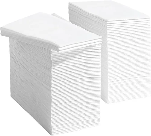 JEBBLAS Toallas desechables para invitados, toallas de mano de tacto de lino, servilletas de papel similares a la tela, toalla de mano de papel