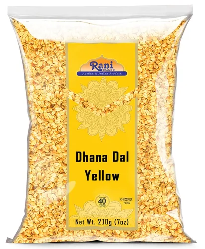 Miniatura 11 de Rani Dhana Dal (semillas de cilantro tostado) Amarillo 14 oz (400 gm) ~ Todo natural Vegano Sin colores Apto para gluten Sin OMG Kosher