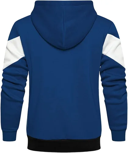 Miniatura 4 de DUOFIER Sudadera con capucha y cremallera frontal para hombre con capucha y bloqueo