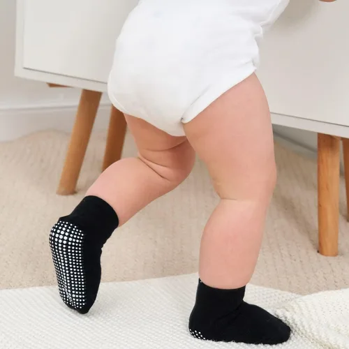 Miniatura 6 de ZAPLES Calcetines tobilleros antideslizantes para bebés con agarre antideslizante para niños y niñas, corte bajo para bebés y niños pequeños